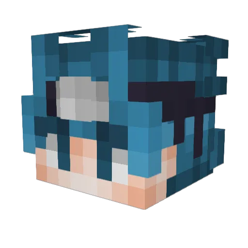 LaBoisson Minecraft avatar head, 3D render