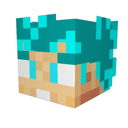 LaCalabazaXD Minecraft avatar head, 3D render