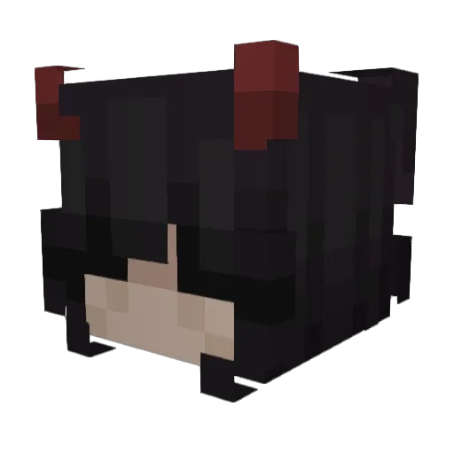 LaCarmi Minecraft avatar head, 3D render