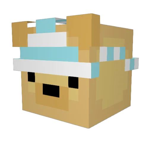 LaChrisser Minecraft avatar head, 3D render