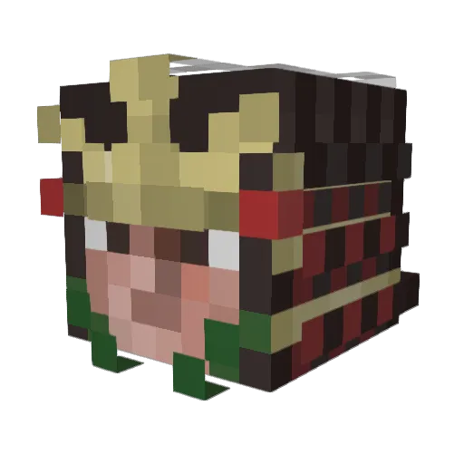 LaCobraElite Minecraft avatar head, 3D render