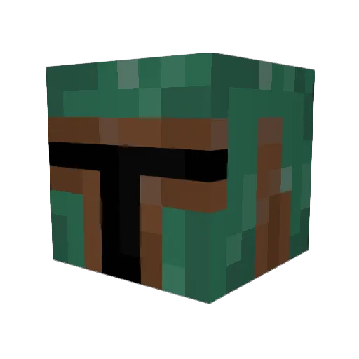 LaDaMass Minecraft avatar head, 3D render