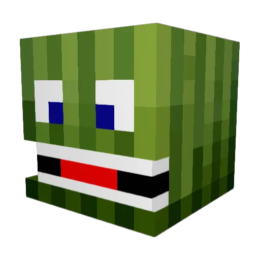 LaDuDe Minecraft avatar head, 3D render