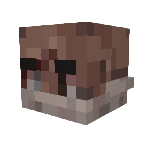 LaElite Minecraft avatar head, 3D render