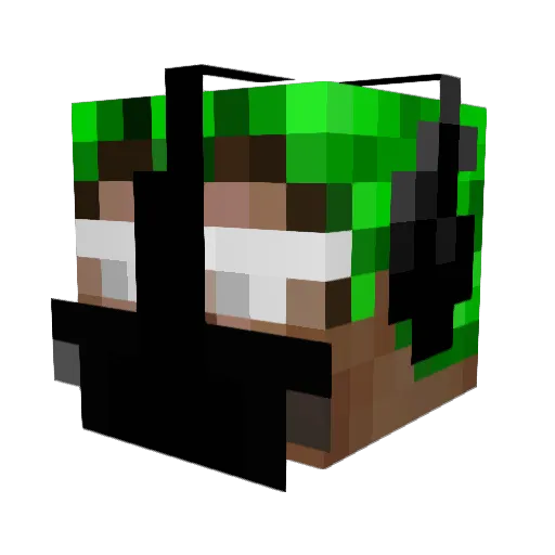 LaGGerFEED_24 Minecraft avatar head, 3D render