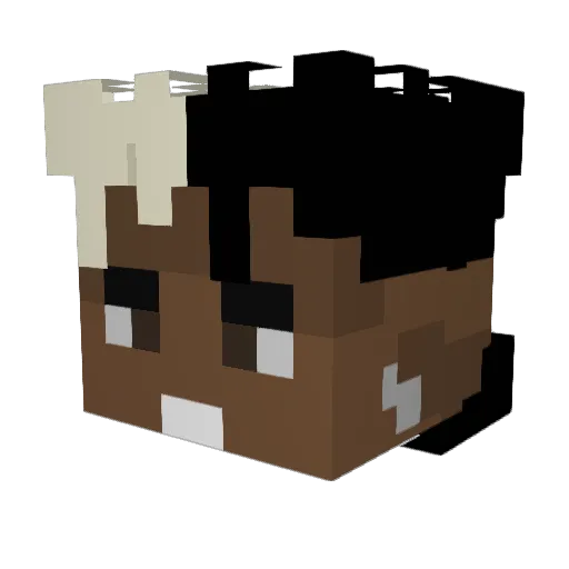 LaGeru Minecraft avatar head, 3D render