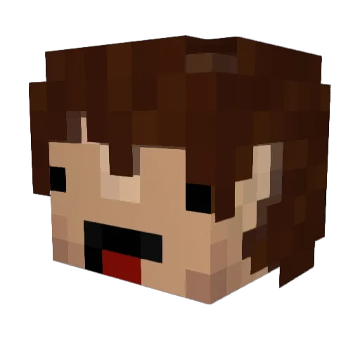 LaGuEg Minecraft avatar head, 3D render