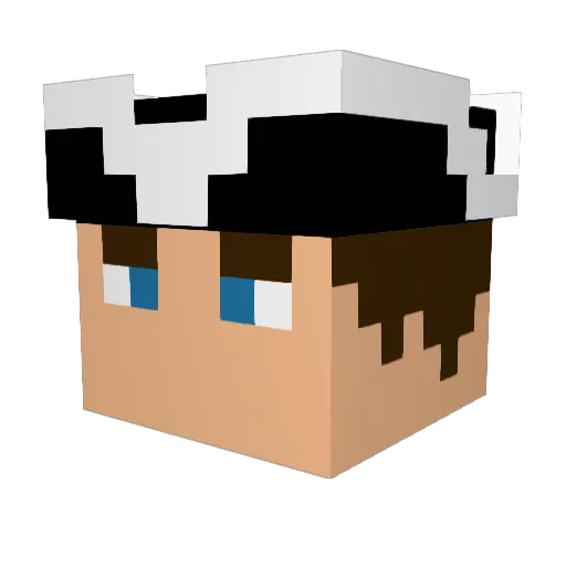 LaHire27 Minecraft avatar head, 3D render