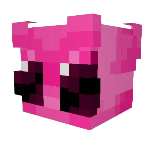 LaJudy Minecraft avatar head, 3D render