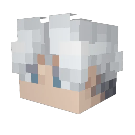 LaKanikas Minecraft avatar head, 3D render