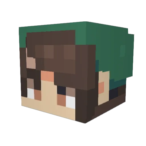 LaKenzie Minecraft avatar head, 3D render