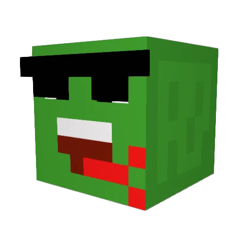 LaLalizard123 Minecraft avatar head, 3D render