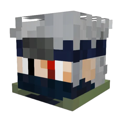 LaLassee Minecraft avatar head, 3D render