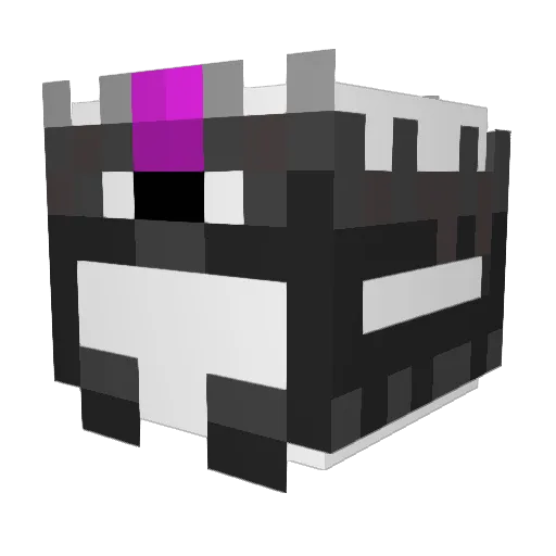 LaLuzt Minecraft avatar head, 3D render