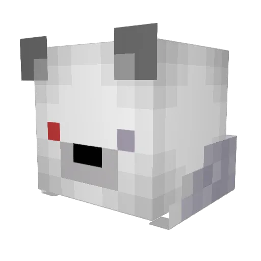 LaMMMMMMa Minecraft avatar head, 3D render