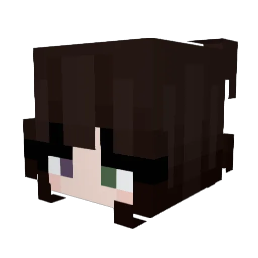 LaMaki_ Minecraft avatar head, 3D render