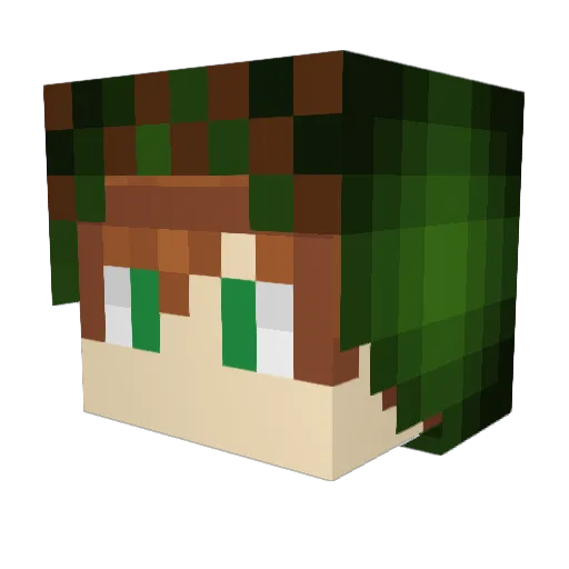 LaMasa28 Minecraft avatar head, 3D render