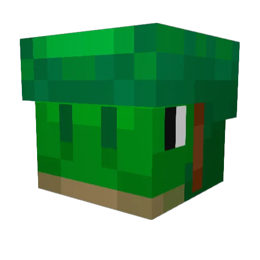 LaMasiza Minecraft avatar head, 3D render