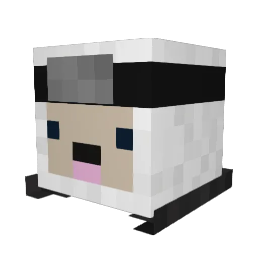 LaMerica94 Minecraft avatar head, 3D render