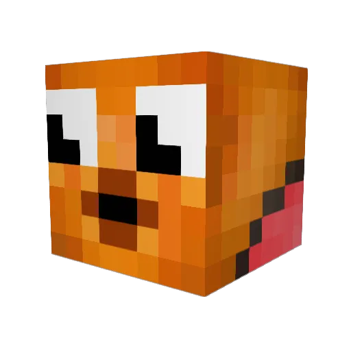 LaMlU Minecraft avatar head, 3D render