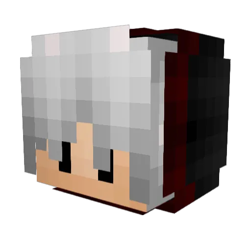 LaMxlo Minecraft avatar head, 3D render