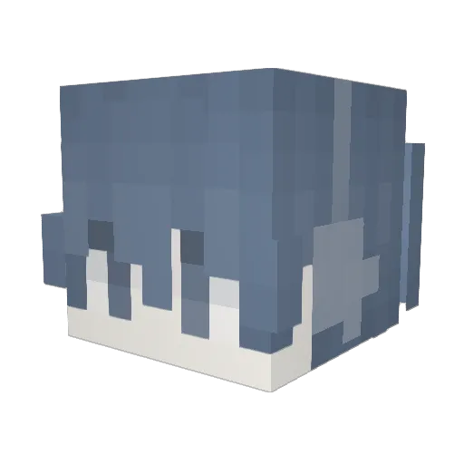 LaObsesion Minecraft avatar head, 3D render