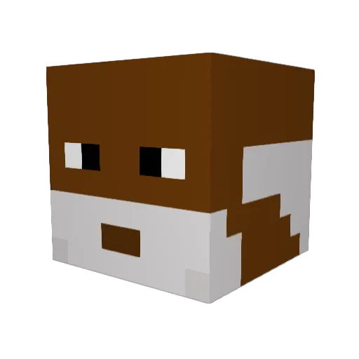 LaOsss_ Minecraft avatar head, 3D render