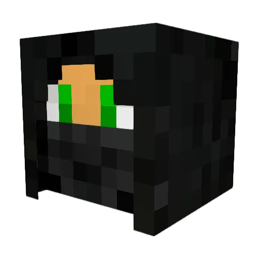 LaPatateMuscleV3 Minecraft avatar head, 3D render