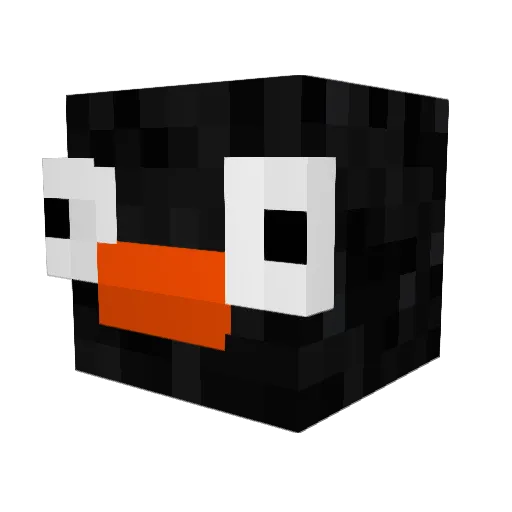 LaPenguin__ Minecraft avatar head, 3D render
