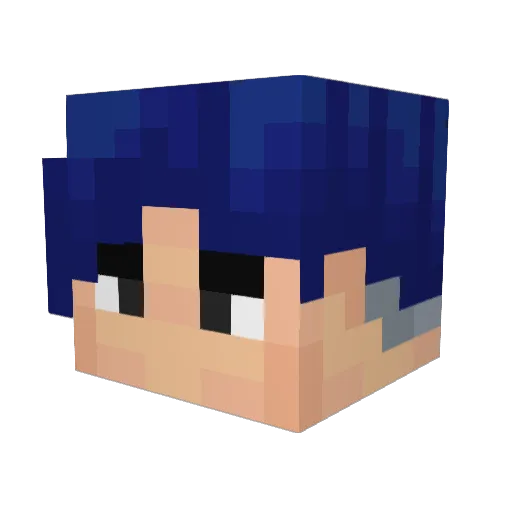 LaPlantas Minecraft avatar head, 3D render