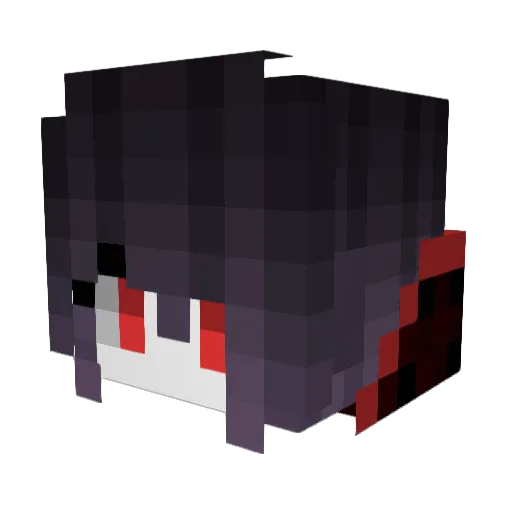 LaPoti Minecraft avatar head, 3D render