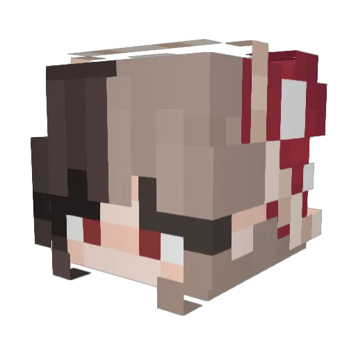 LaRichiMC Minecraft avatar head, 3D render