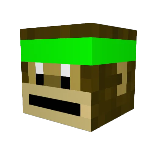 LaSpo2 Minecraft avatar head, 3D render