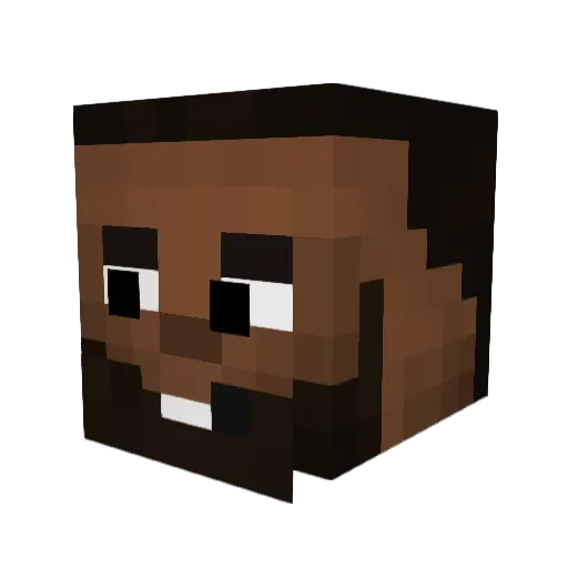LaStink Minecraft avatar head, 3D render
