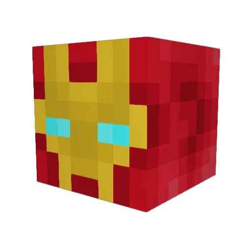 LaTTeX09 Minecraft avatar head, 3D render