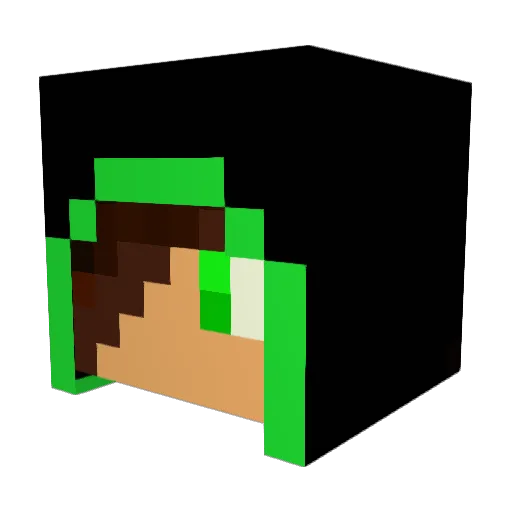 LaTaleX Minecraft avatar head, 3D render