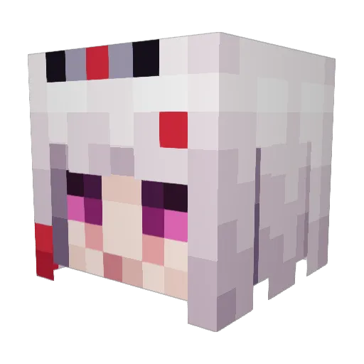 LaTlcior Minecraft avatar head, 3D render