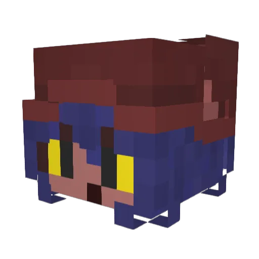 LaVaCAT__ Minecraft avatar head, 3D render