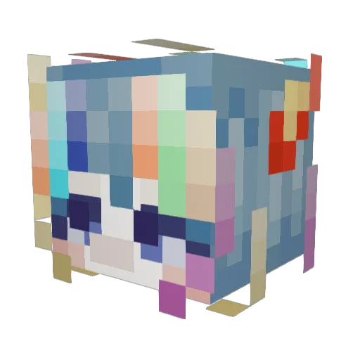 LaVeyathan Minecraft avatar head, 3D render