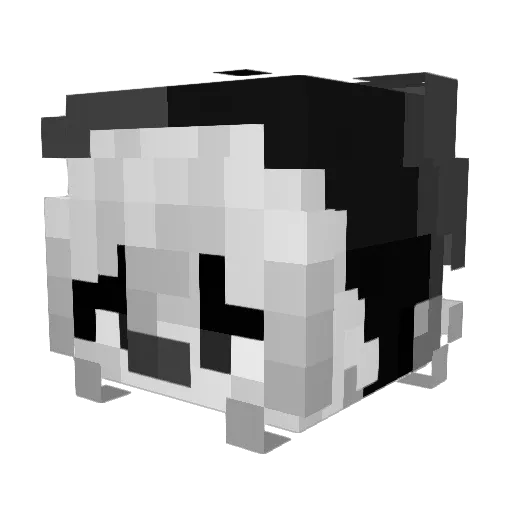 LaViuda Minecraft avatar head, 3D render