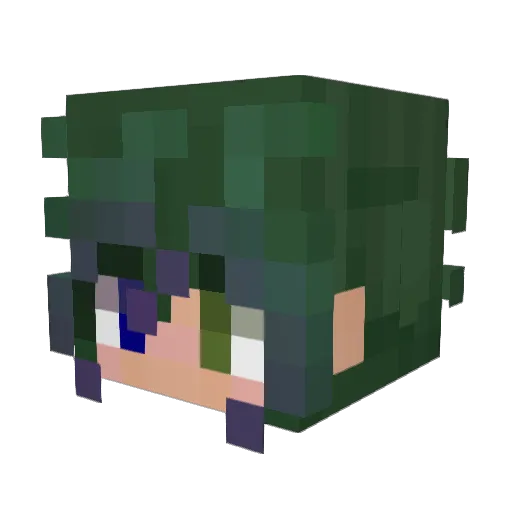 LaVoce404 Minecraft avatar head, 3D render