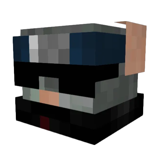 LaVolt Minecraft avatar head, 3D render