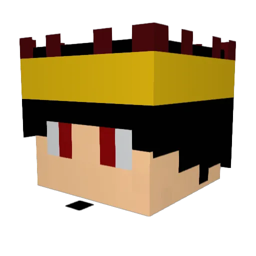 LaVz_ Minecraft avatar head, 3D render