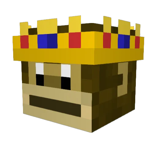 LaWBotZ Minecraft avatar head, 3D render