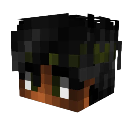 LaWeaFome Minecraft avatar head, 3D render