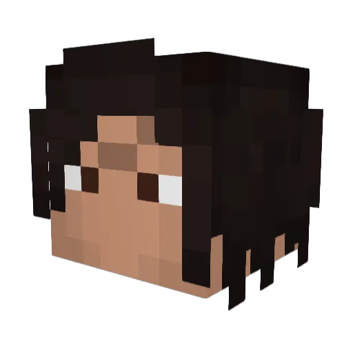LaXadaisical Minecraft avatar head, 3D render