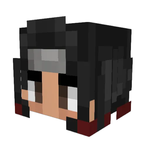 LaZy2507 Minecraft avatar head, 3D render