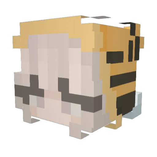 La_Belle_2 Minecraft avatar head, 3D render