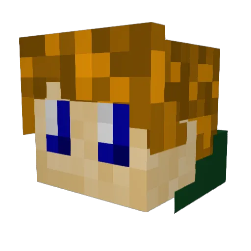 La_Chritz Minecraft avatar head, 3D render