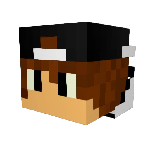 La_Croet Minecraft avatar head, 3D render